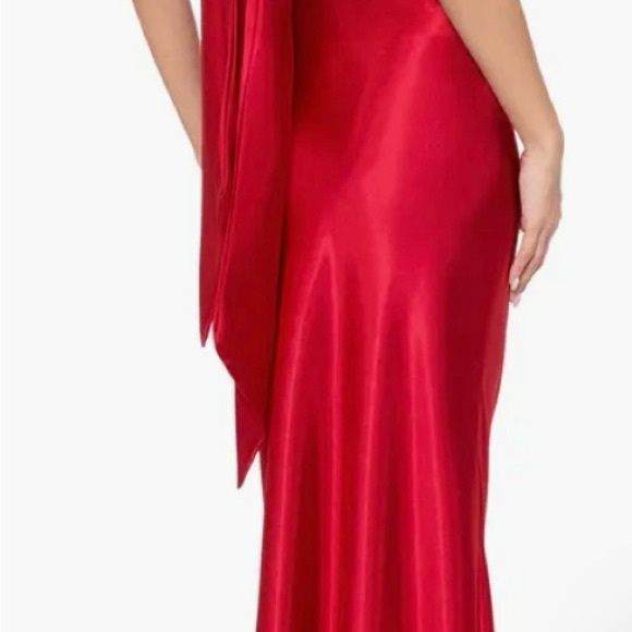 Betsy & Adam Halter Charmeuse Evening Dress  Like New sz 12 - Picture 3 of 8